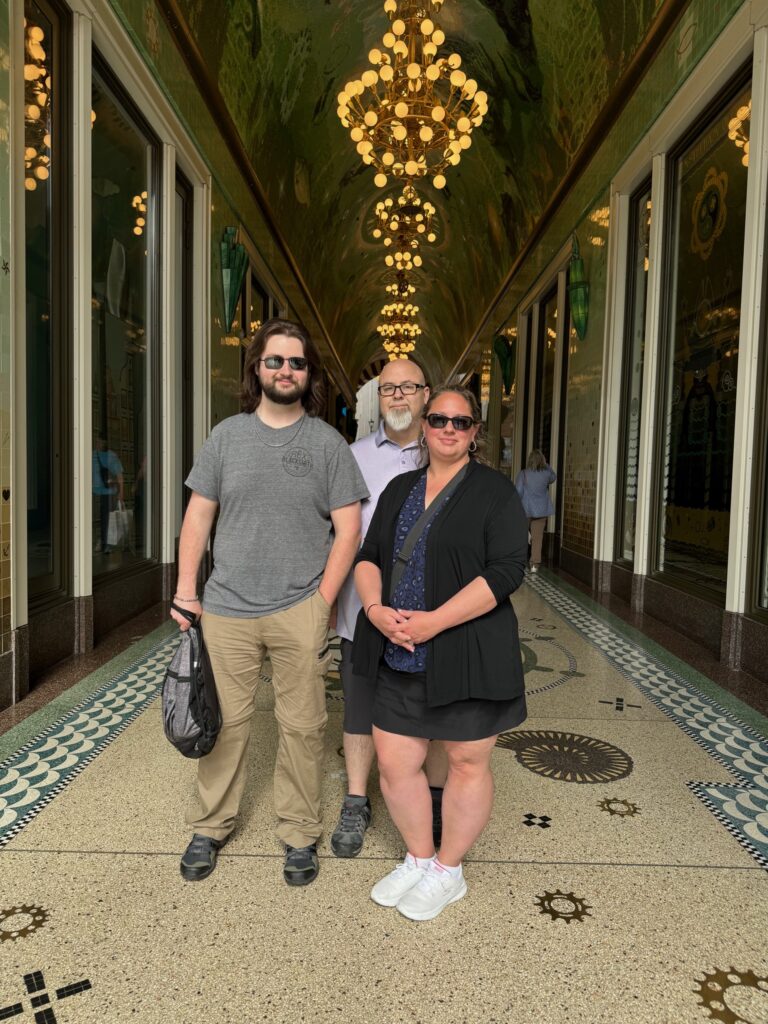 Ken, Laura and Ethan on an Amsterdam History Tour