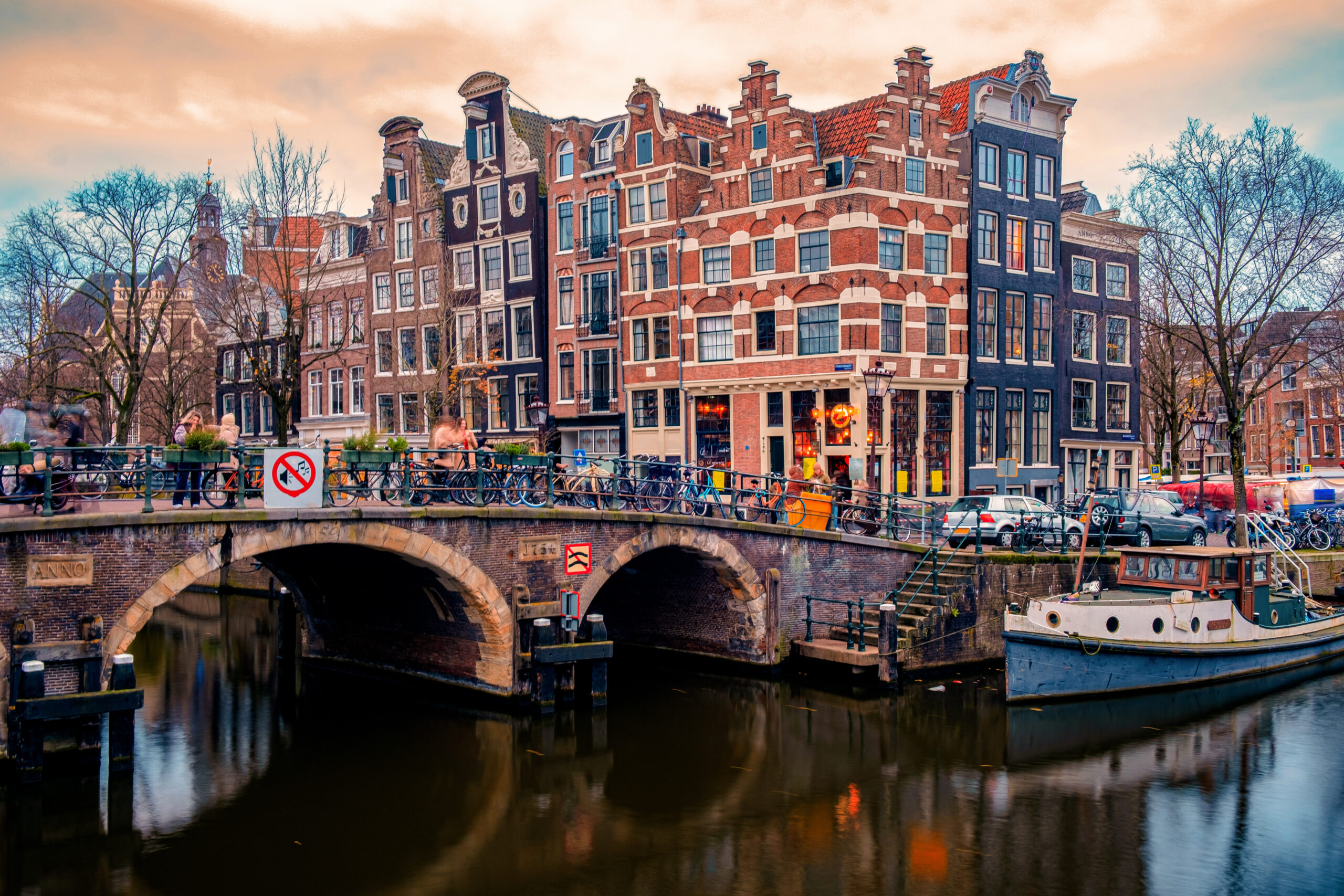 Amsterdam Canals during Winter