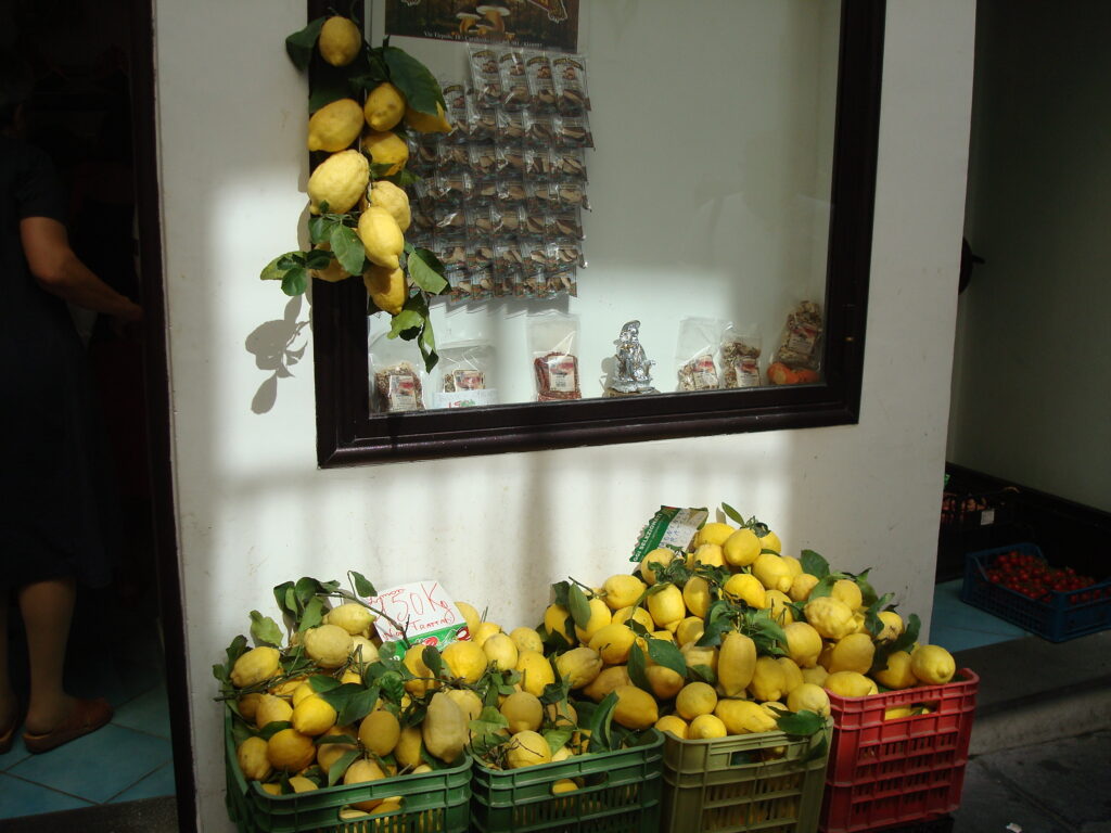 Lemon display on the Amalfi Coast