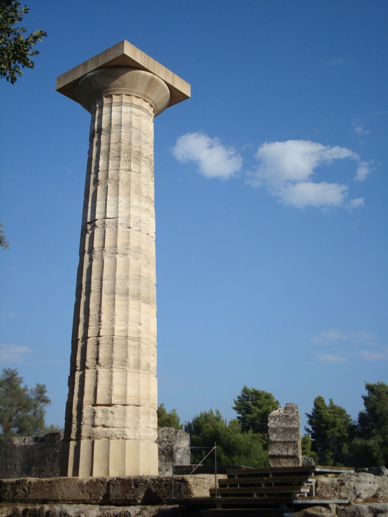 Greek Column in ruins